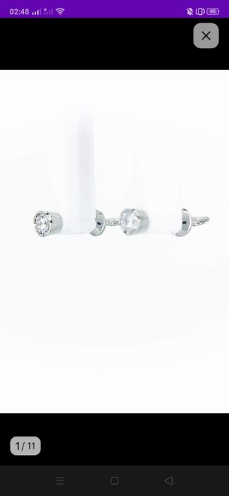 Серьги серебро 925