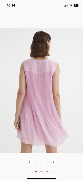 Плисирана рокля и топ H&M