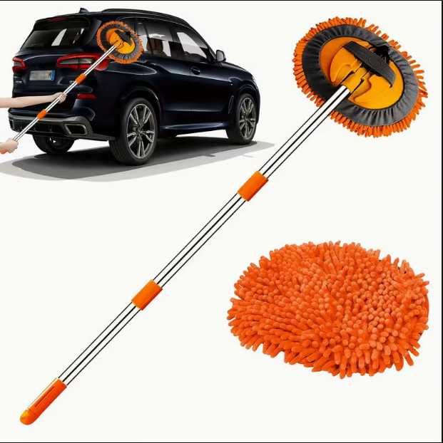 Четка за миене на автомобил – телескопична, микрофибър