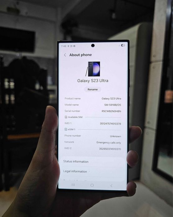 Samsung S23 ULTRA de 256 GB ca NOu cu 96 % Bateria