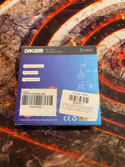 Microfon extern Alexa Dikom – Nou, sigilat, control vocal TV