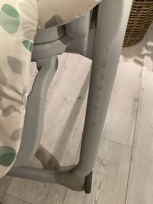 Scaun de masa Chicco Polly Progres 5 in 1, Alb/Gri),