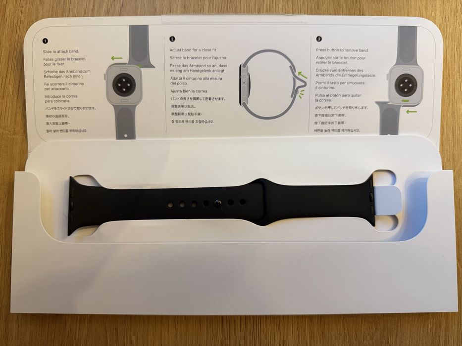 Curea Apple watch silicon negru 42mm ,M/L