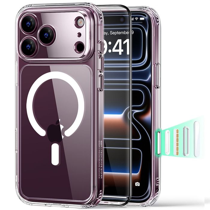 Apple iPhone 18 Pro Max / 18 Pro / 17 Pro Max / 17 Pro / 17 / Air / ESR 360 Classic Hybrid HaloLock кейс протектор