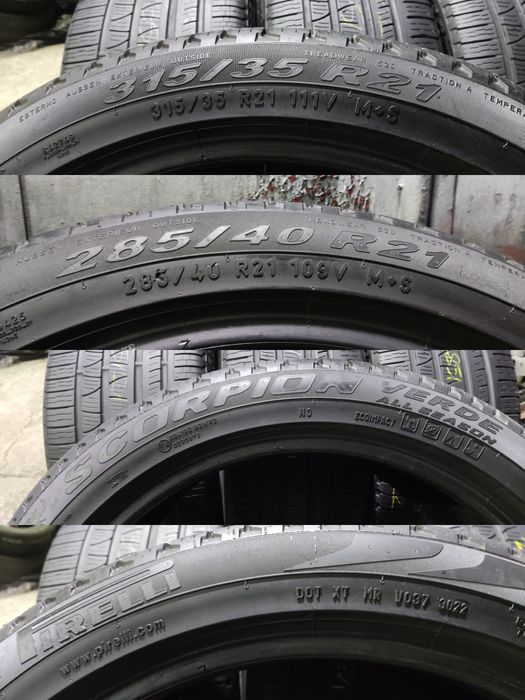 спорт пакет всесезонни гуми 285/40/21 и 315/35/21 Pirelli Scorpion Ver