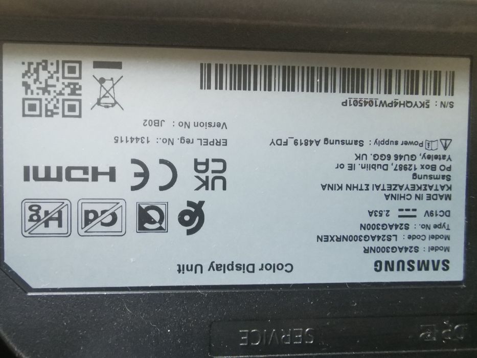 Монитор Samsung s24ag300nr