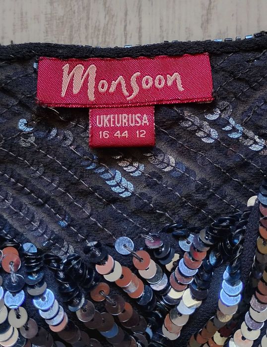 Парти потник / топ с пайети Monsoon
