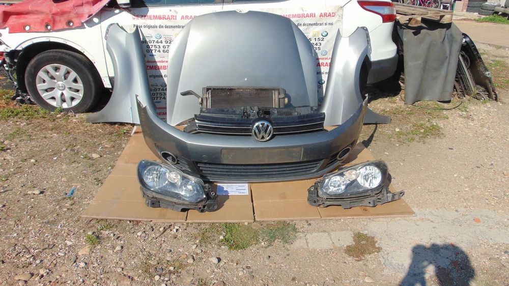 Fata completa VW Golf 6 capota aripi faruri bara fata trager cu radiatoare armatura far aripa venti