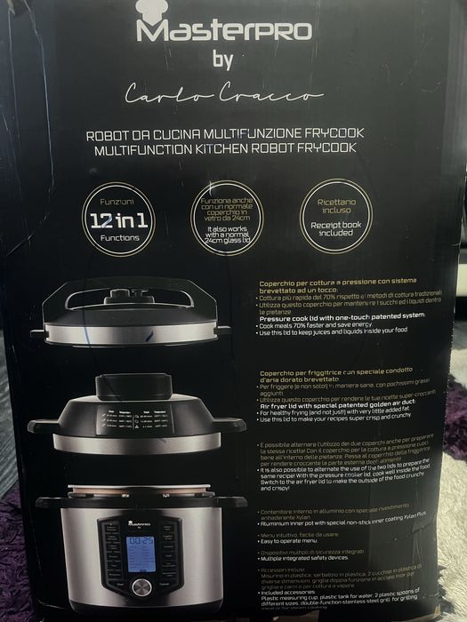 Pressure Coocker Air Fryer 2 in 1 MaterPRO by Carlo Craco