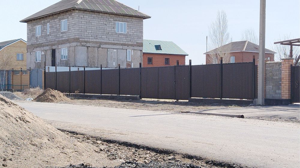 Забор ограждения эвро штакетник