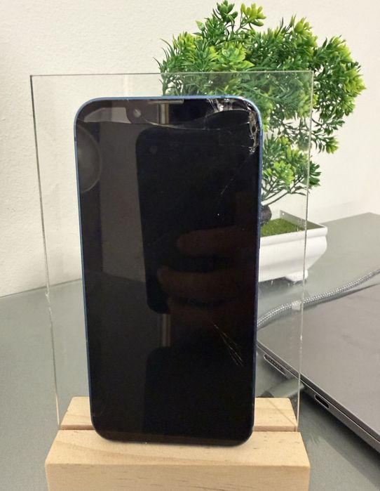 LICHIDARE STOC! Telefon Mobil / Smartphone Iphone 13 Mini Albastru 128 GB Baterie 85 Fisurat
