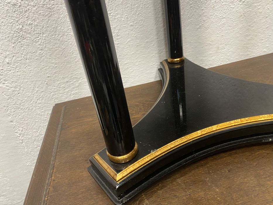 Китайска лакова помощна маса 1920 ръчна златна украса