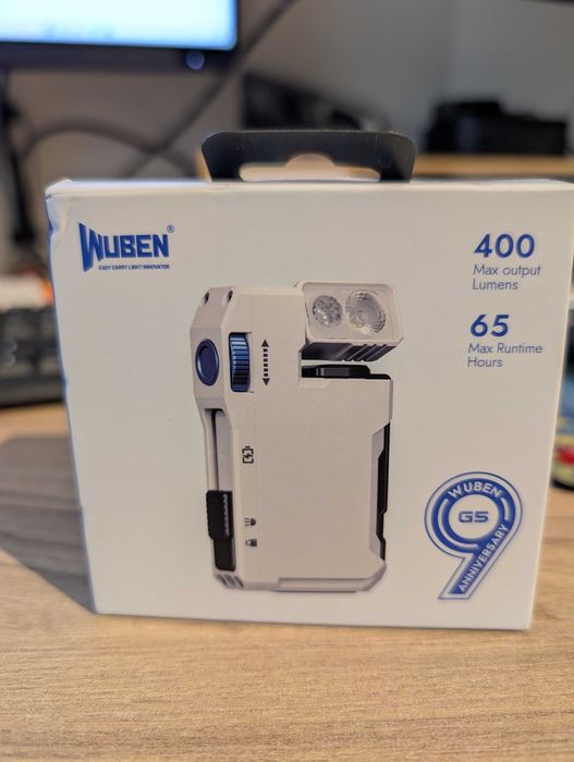 Wuben G5 light White, фенер, БЯЛ РЯДЪК цвят, нов, неразопакован