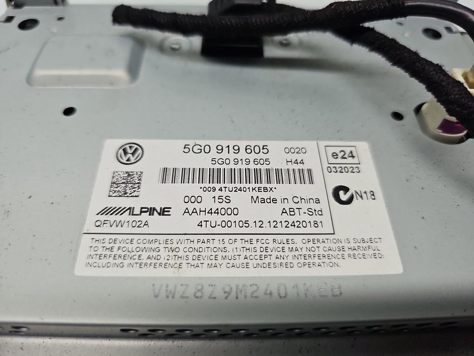 Radio CD cu navigatie Volkswagen Golf 7 (5G) [Fabr 2014-prezent] 5G091
