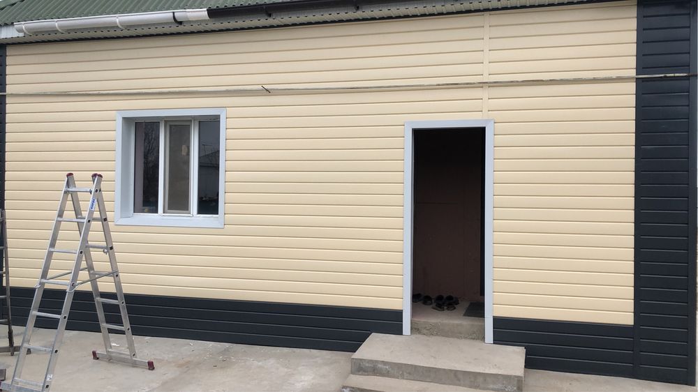 Сайдинг, суагар(водосток), карниз, декорпанель