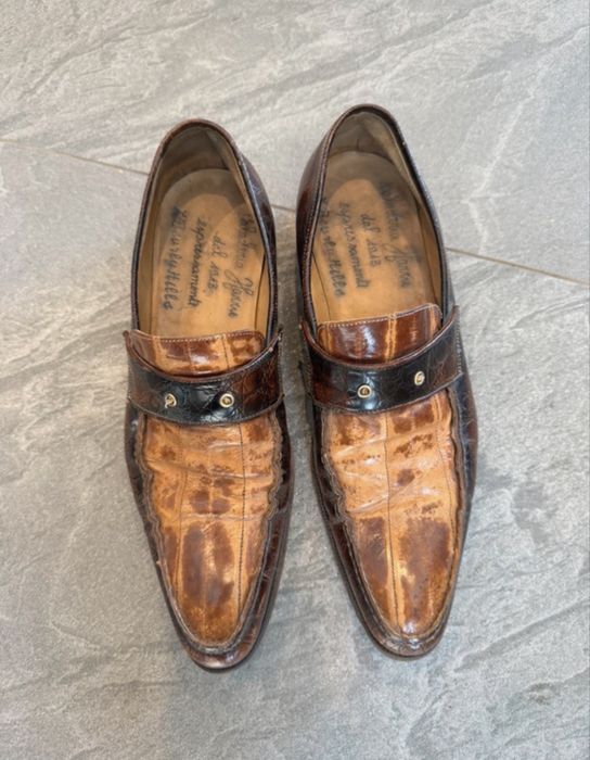 Mocasini Harris Firenze din piele exotică, mărimea 41