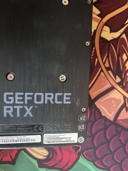 RTX 3060ti 8gb GDDR6X