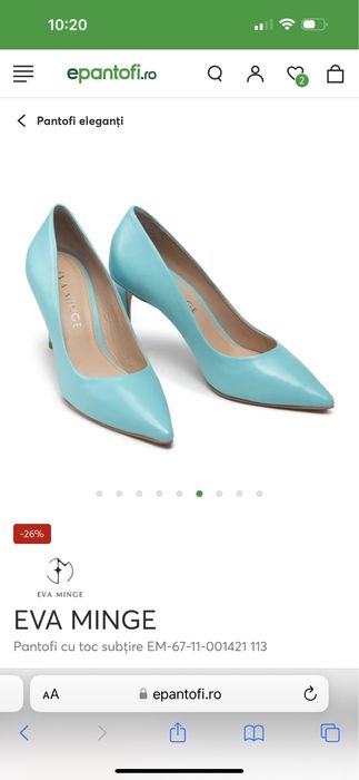 Pantofi dama piele