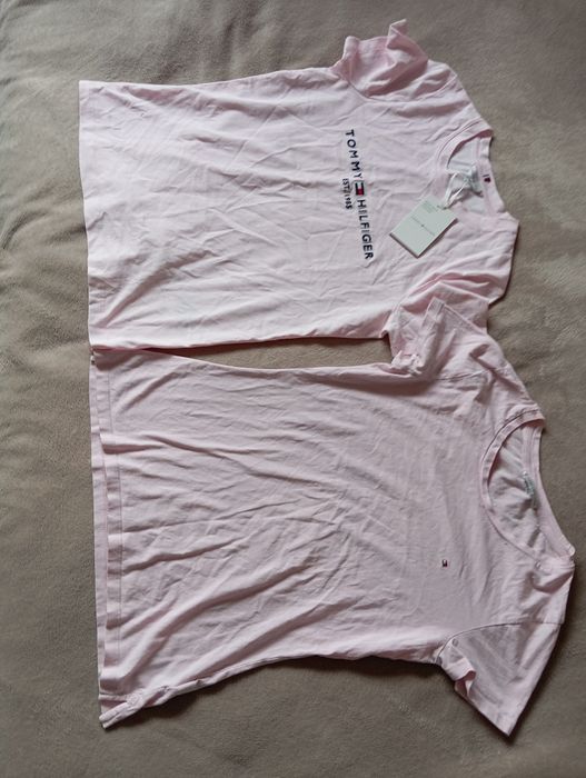 Tricou Tommy Hilfiger x 2,culoare roz, mărimi XS și M