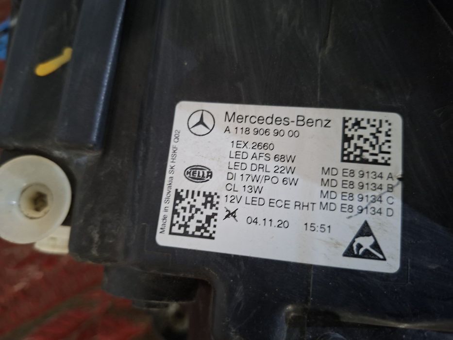 Mercedes CLA c118/x118 Full Led (2019/2025) ляв фар

400er