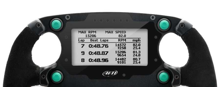 Volan sport, racing cu afisaj incorporat