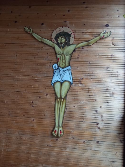 Răstignire pictată maunal