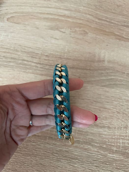 Гривна LiuJo в тюркоаз и златно