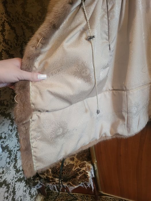 Шубка кофейного цвета