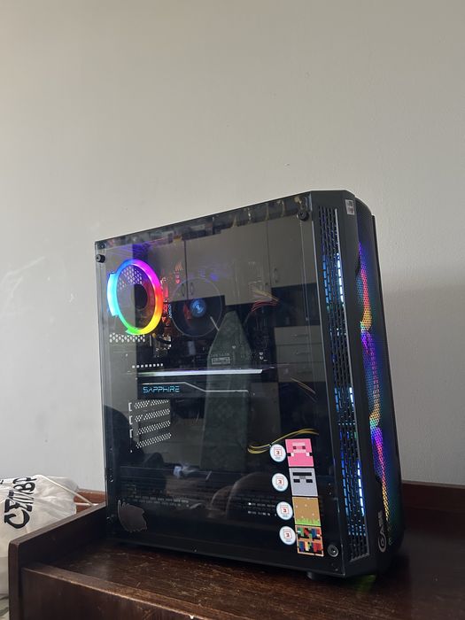 Геймърски компптър, бюджетен 16gb ddr4 rx 470 nitro r5 5600
