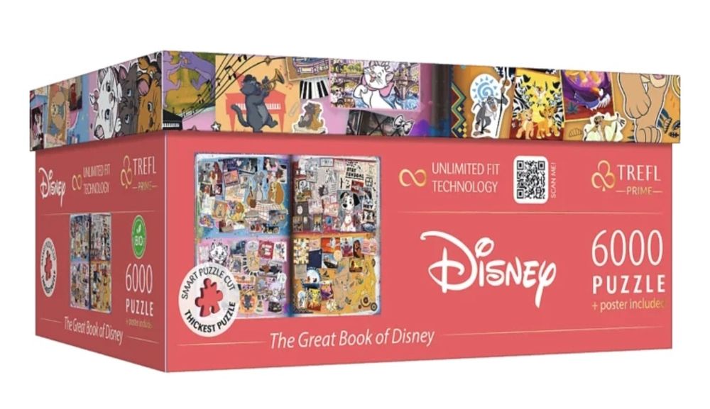 Пъзел Prime Disney 6000 части. Великата книга на Дисни