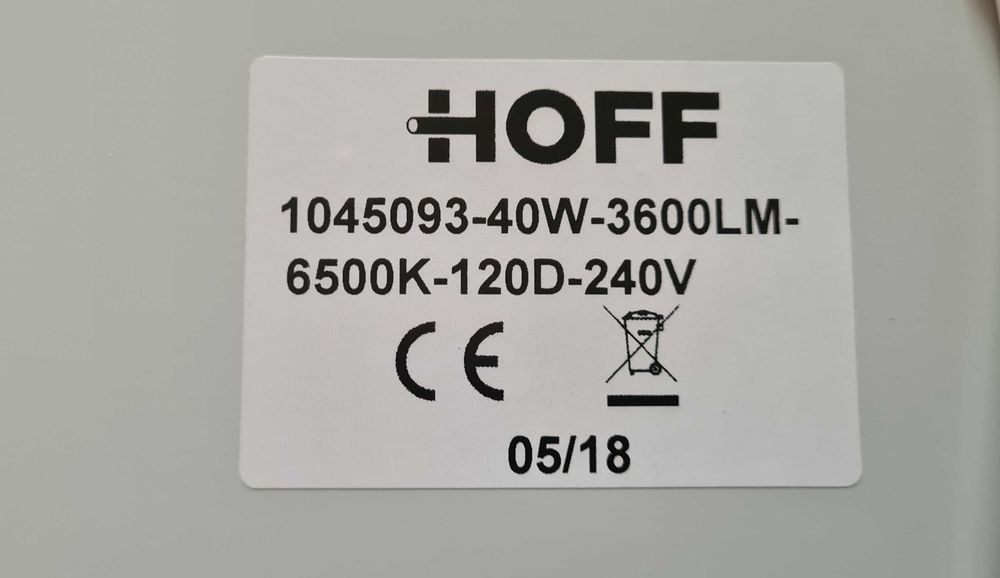 Panou LED Slim Hoff 40W, 6500 k
