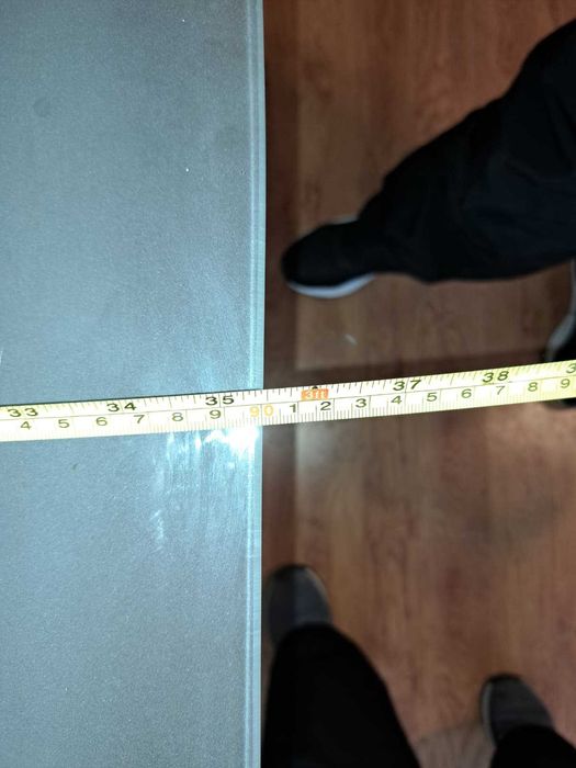 Masa din sticla cu picioare inox 140x90cm + 4 scaune