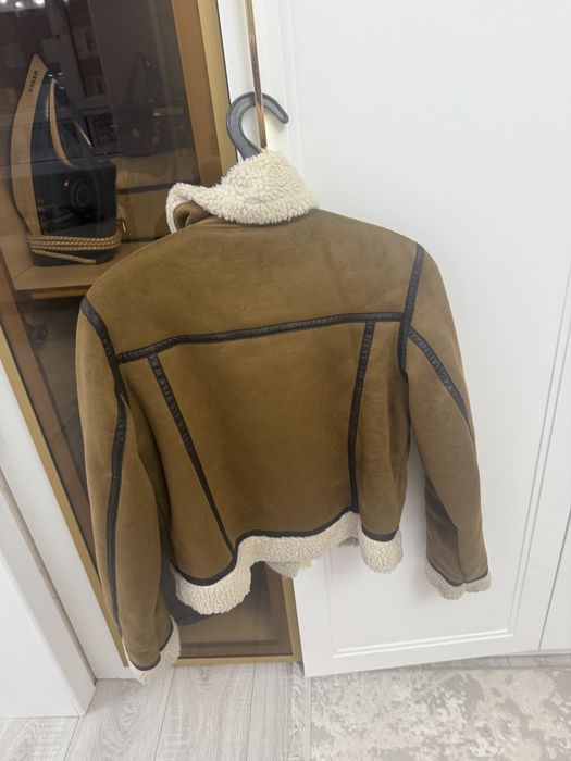 Zara дубленка женская