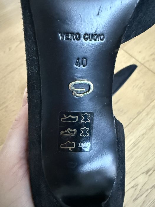 Pantofi eleganti piele intoarsa 40