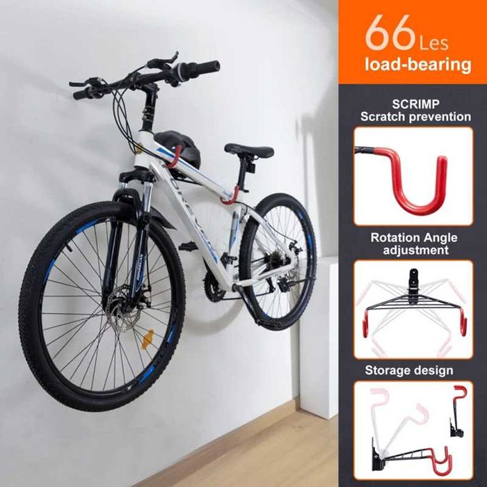 Велосипедна стойка MARTAR, Закачане под рамка, Сгъваема, Ротираща