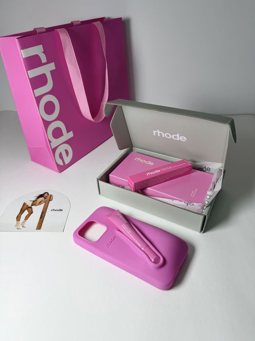 Rhode калъфи и Rhode гланцове Оригинал Rhode iPhone Case + Lip Gloss