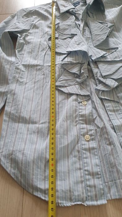 RALPH LAUREN camasa dama mar 36 bleumarin dungulițe albe Curier OLX