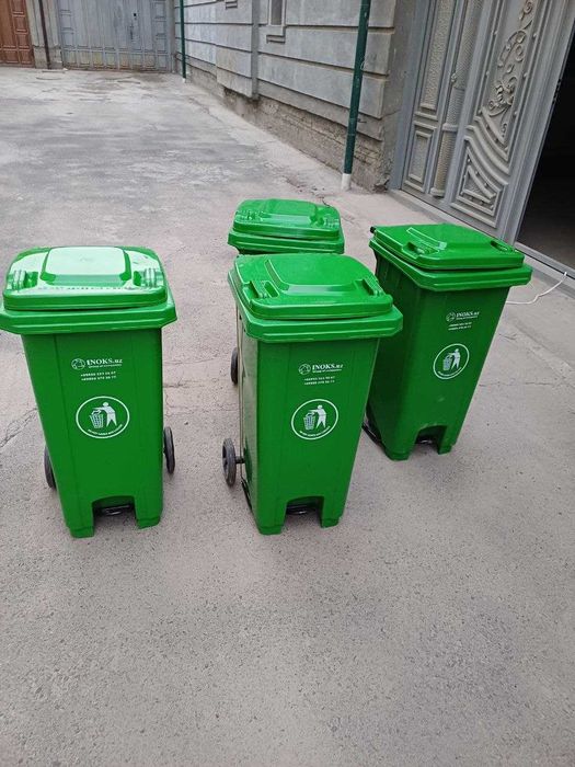 Пластиковые пластмассовые мусорные контейнери баки от 120 до 1100 л