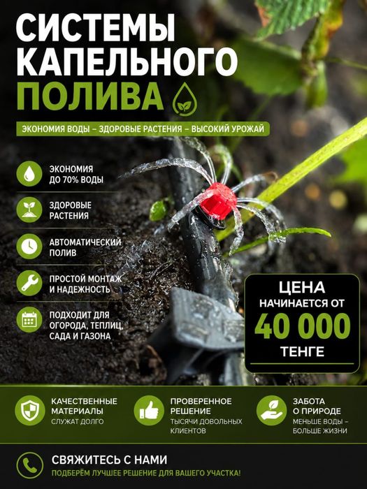 Автополив Капельный полив