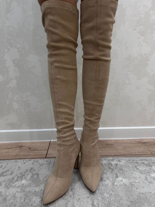 Продам замшевые ботфорты