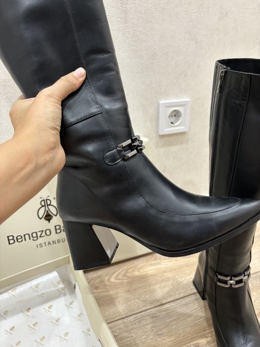 Сапоги натуральная кожа, натуральный мех