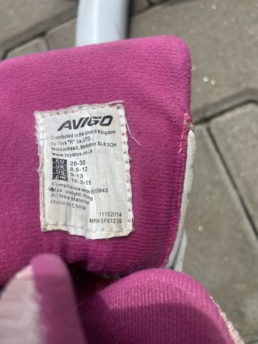 Role fete AVIGO roz/alb – Mărime reglabilă (4 numere)