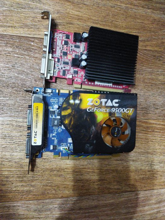 2 видеокарты затычки