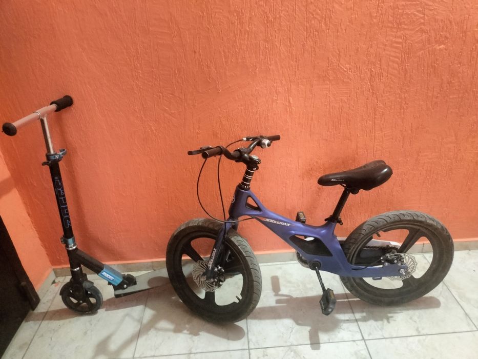 Велосипед и самокат