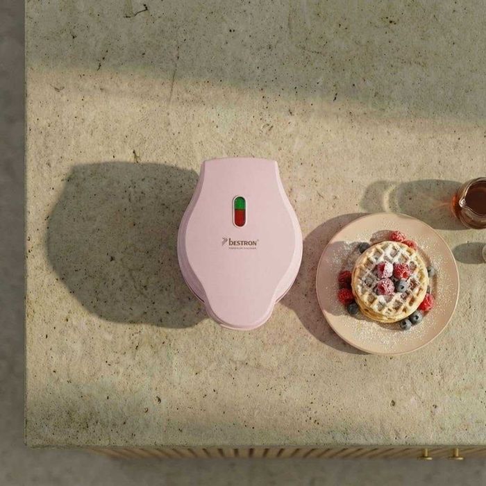 Мини гофретник Bestron 550W Незалепващо покритие Хладна на допир дръжк