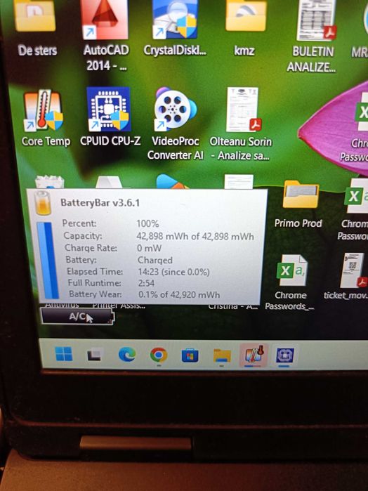 Laptop DELL Latitude 5590 - I5 gen 8, 16 GB RAM DDR4, SSD Nvme 256GB, baterie noua, stare foarte buna