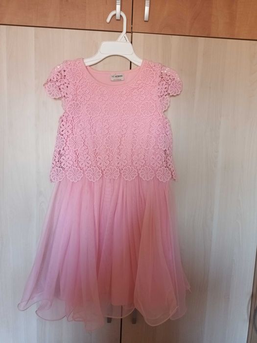 Детска рокля розова