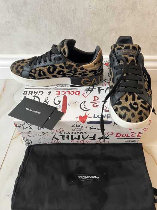 Dolce & Gabbana Leopard-Print Sneakers