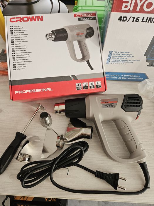 Строительный фен, термофен,промышленный фен CROWN