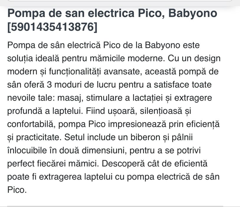 Pompa electrica de san